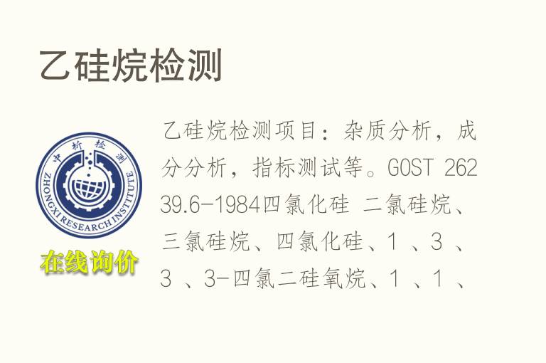 乙<font color='red'>硅烷</font>检测
