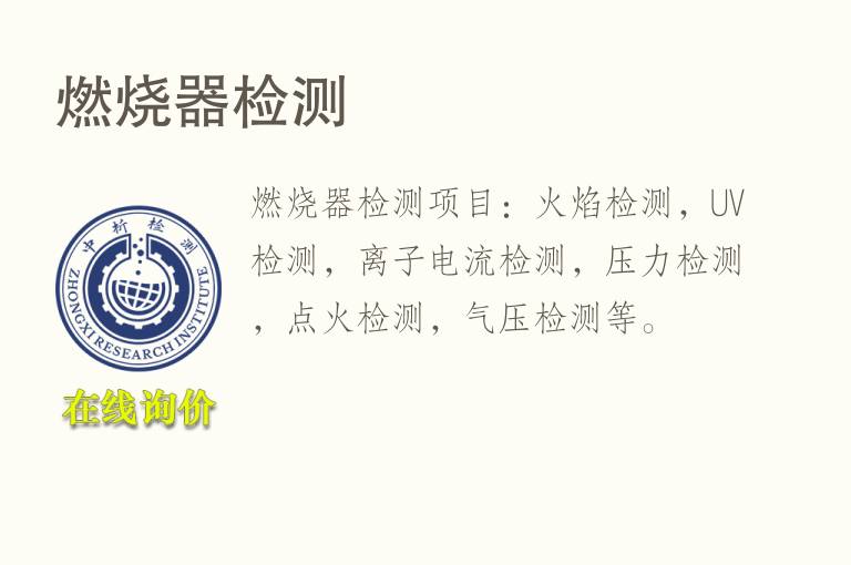 <font color='red'>燃烧</font>器检测