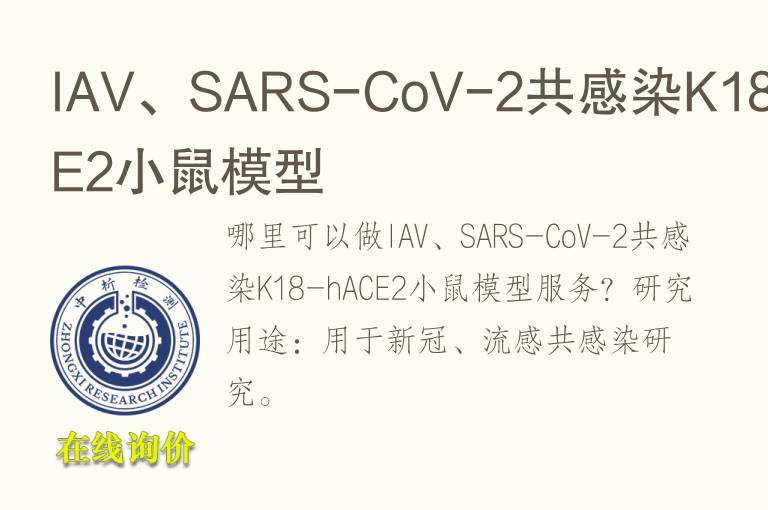 IAV、SARS-CoV-2共感染K18-hACE2小鼠<font color='red'>模型</font>