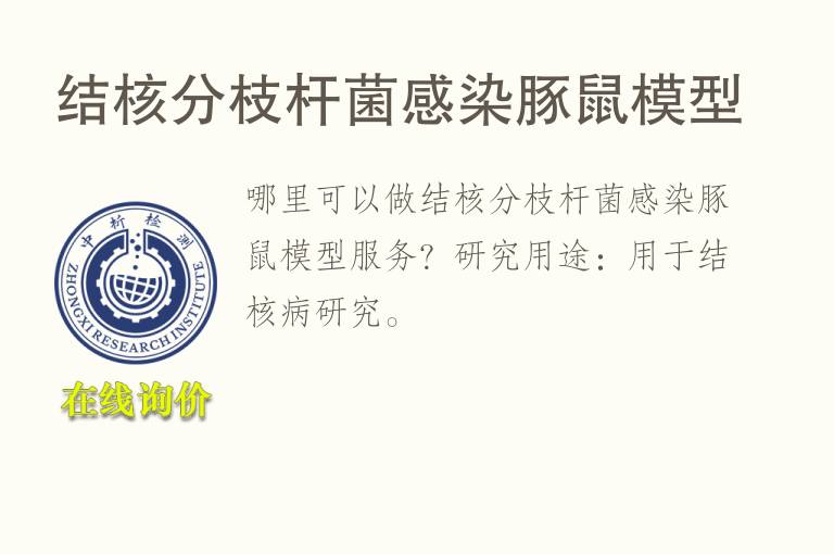 结核分枝杆菌感染<font color='red'>豚鼠</font>模型